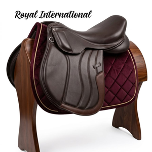 Silla de Montar Inglesa Premium de Cuero Marrón para Caballo, Asiento Acolchado para Doma, Salto, Eventing, Entrenamiento y Competición - Product Image 2