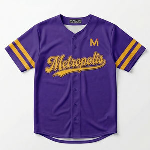 Camiseta de béisbol estilo urbano, ropa deportiva personalizada para equipos, transpirable, premium, EE. UU., Europa, MALUZA INDUSTRIES - Product Image 1