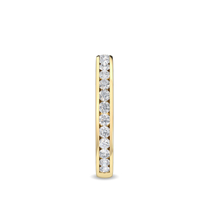 Anillo Apilable de Diamantes Cultivados en Laboratorio, Corte Redondo, 0.65 ct, Oro Blanco de 14K, Joyería Fina Minimalista de Lujo, Idea de Regalo para Ella - Product Image 2