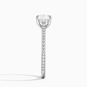 Anillo BOJ 0130 con Corte Cojín, Plata 925, Lujoso y Elegante, Anillo Solitario con Engaste de Garras, Diamante de 2ct, Color D, VVS1, Moissanita, Certificado GRA - Product Image 2