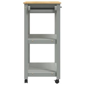 Chariot de cuisine MONZA en pin massif 84 cm x 40 cm x 88 cm pour îlots et chariots de service - Product Image 6