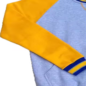 เสื้อสเวตเชิ้ตผ้าเทอร์รี่ผสมคอตตอนโพลีเอสเตอร์คุณภาพสูง แบบซิป คอวี แขนยาว ลายพิมพ์ฤดูหนาว สำหรับผู้ชาย - Product Image 5