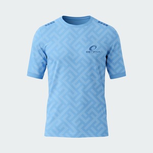 Camiseta de Fútbol para Adultos, Impresión por Transferencia de Calor, Ropa Deportiva Personalizada, Transpirable, de Secado Rápido, 100% Poliéster, Color Sólido, Cuello Alto - Product Image 2