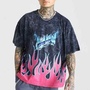 T-shirt Homme Personnalisé 2026 – Qualité Supérieure 100% Coton Délavé à l'Acide, Coupe Oversize, Logo Vintage, Impression Longue par Sublimation - Product Image 4