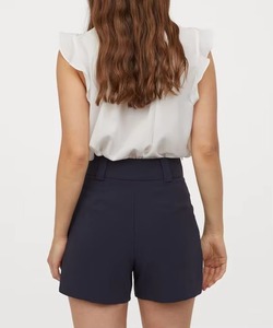 Shorts d'été personnalisés de couleur unie pour femmes, pantalons décontractés amples, pantalons de sport à taille élastique, shorts de course pour femmes - Product Image 4