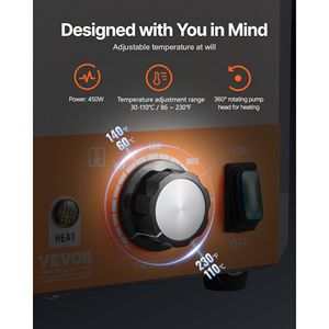 Dispenser Elettrico Commerciale per Formaggio 2.4L in Acciaio Inox, Dispenser Riscaldato con Temperatura Regolabile 86-230°F, Macchina per Cioccolata Calda - Product Image 3