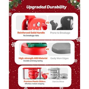 Macchina Ergonomica Rinforzata per la Creazione di Bottoni in Plastica 2.28, 100 Pezzi di Componenti per Bottoni, Taglierina Circolare, Chiavi Esagonali per la Creazione di Bottoni - Product Image 4