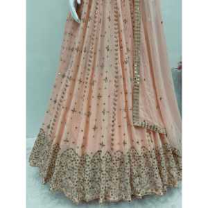 Belle tenue de soirée pour femmes ensemble Lehenga Choli et Dupatta - Product Image 3