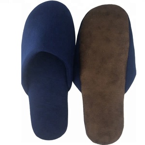 Wholesale Affordable Blue Terry Close Toe Hotel Guest Slippers Luxury Travel <b>Portable</b> Hotel Slippers Disposable <b>Bath</b> Slipper - Product Image 2