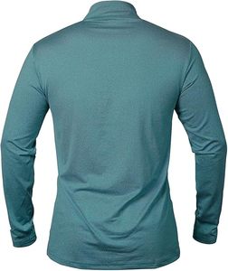 Camisetas deportivas de manga larga para hombre, sudadera con media cremallera, tops transpirables para fitness, jogging, entrenamiento y running, camisetas de compresión. - Product Image 3