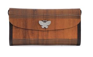 Pochette élégante en bois, prix abordable, faite à la main, sac à main de soirée pour femme, idéal pour les fêtes et les mariages, pochette élégante en bois naturel - Product Image 4
