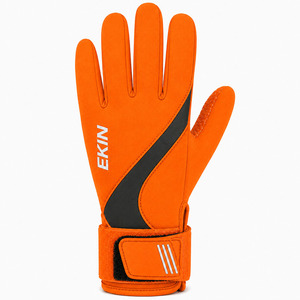 Gants de sport orange EKIN avec paume antidérapante et fermeture auto-agrippante, unisexe, pour sports nautiques - Product Image 2