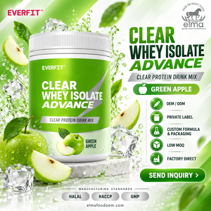 Fournisseur de poudre de protéines de lactosérum à la vanille en marque privée en Malaisie, fabrication OEM de shakes WPC sur mesure, croissance musculaire pour adultes, 20-29g - Product Image 1
