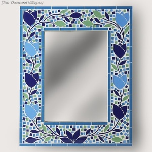 Unique Design Mosaic <b>Mirror</b> Frame Colorful Stained Glass <b>Wall</b> <b>Mirror</b> <b>Rectangular</b> Decorative Hanging <b>Mirror</b> For Home Hotel - Product Image 5