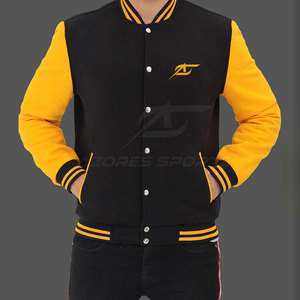 Blouson universitaire homme – Hiver, style athlétique classique et tendance, coupe ajustée, respirant, séchage rapide, écoresponsable, décontracté, manches longues, fermeture frontale - Product Image 4