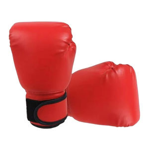 Custom Logo High Quality Professional Leather Boxing <b>Gloves</b> with Hand Grips - Product Image 4