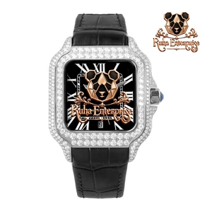 นาฬิกาข้อมือผู้ชายที่มีหน้าปัดตรงกลางสีตัดกันและสายซิลิโคนขึ้นรูป - Product Image 5