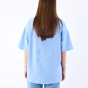 เสื้อยืดคอกลมโอเวอร์ไซส์สำหรับผู้หญิง สีสันปรับแต่งได้ แขนปกติ ผ้าฝ้ายเจอร์ซีย์ 100% ทรงปกติ ใส่สบายๆ ในฤดูร้อน สีพื้น แห้งเร็ว - Product Image 5