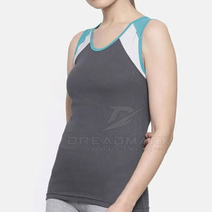 Camisetas sin mangas de lona transpirables para mujer con logo frontal, ropa de gimnasio y fitness al por mayor, alta calidad, ecológicas, elegantes, al mejor precio - Product Image 4