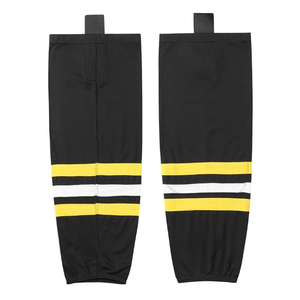 Red Striped <b>Knee</b> <b>High</b> Basketball <b>Socks</b> Breathable Spandex Polyester Legs Warmers for Adults Winter Sport Wear Ice Hockey <b>Socks</b> - Product Image 2