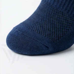 <b>Crew</b> <b>Socks</b> Solid Navy Blue Knitted Cotton Breathable Daily Wear Adult Autumn Casual <b>Socks</b> - Product Image 6