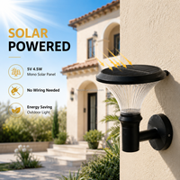 Lumière de décoration de jardin LED solaire extérieure, étanche IP65, amovible, à fixer au mur