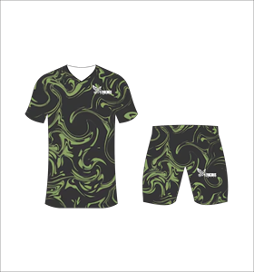 Conjunto de Uniforme de Fútbol Personalizado por Sublimación en Verde Oscuro, Transpirable, para Entrenamiento, Venta al Por Mayor, Secado Rápido - Product Image 2