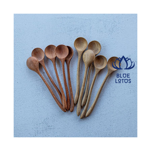 Wholesale Sustainable <b>Wooden</b> Teaspoon 5.8 Inch Vintage Design Plant Pattern Dishwasher Safe Small Spoons for Honey Jam - Product Image 5