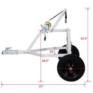 1.000 libbre Arco e Supporto per Trasporto Tronchi ATV da 24 Pollici Dia. Piastre di Protezione Capacitrici - Product Image 4