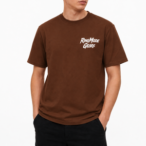 เสื้อยืดโอเวอร์ไซส์ผู้ชายพิมพ์ลายด้านหน้าแบบกำหนดเอง ผ้าฝ้าย 100% เป็นมิตรกับสิ่งแวดล้อม ป้องกันรอยยับ เนื้อผ้านุ่มพิเศษ แห้งเร็ว ทรงบ็อกซี่ ไหล่ตก - Product Image 1