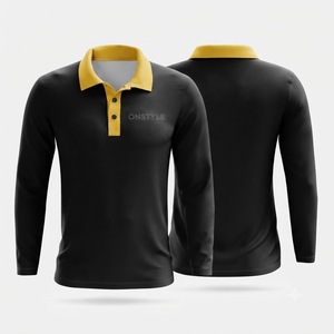 Classic Men Full <b>Sleeve</b> <b>Golf</b> Polo Custom Activewear Men Performance Sportswear Athletic Shirt <b>Long</b> <b>Sleeve</b> <b>Top</b> - Product Image 2