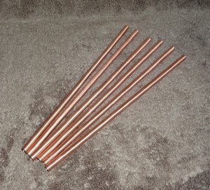 Solid Copper Drinking Straw - Product Image 2