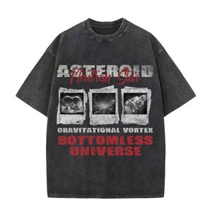 เสื้อยืดโอเวอร์ไซส์พิมพ์ลายกราฟิก ผ้าคอตตอน 100% ทรงวินเทจ ย้อมสีแบบแอซิดวอช รับทำโลโก้ตามสั่ง ขายส่งจำนวนมาก - Product Image 2