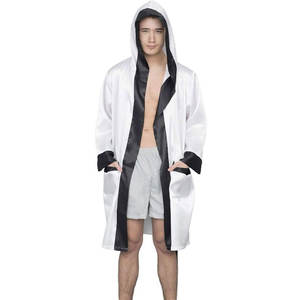 Disfraz de Halloween, Bata de Boxeo con Capucha, Personalizada, Cosplay, Disfraz de Campeón de Lucha, Unisex, Bata de Satén - Product Image 1
