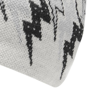 Gorro Unisex de Acrílico con Patrón Geométrico de Rayos, Gorro Casual de Invierno, Talla Adulto 56-58CM, Tejido por Computadora - Product Image 4