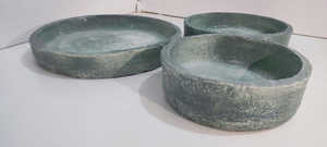 Juego de 3 Tazones de Papel Maché Hechos a Mano con Diseño Art Deco Ecológico Vintage, Verde Wabi Sabi, Regalo Único para Maestros, Suministro al por Mayor para el Hogar - Product Image 4