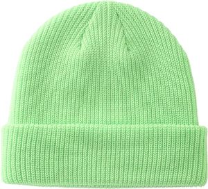 Gorro de punto con visera corta, gorro cálido con puño y visera de varios tamaños, gorro de invierno de punto de talla grande - Product Image 6