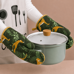 Animal Printed Design Cotton <b>Oven</b> Gloves Soft Professional <b>Oven</b> Mitts 100 % OEM Best Rated <b>Oven</b> Mitten for Multipurpose Use. - Product Image 1