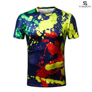 Camiseta Sublimada Personalizada al por Mayor para Hombre, Cuello Redondo, Manga Corta, Transpirable, Ropa Deportiva de Secado Rápido, Ropa de Verano 2026 - Product Image 2