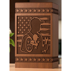 Wooden Cremation Urn for Adult Human Ashes Small Wooden Keepsake Urn for Pet Ashes urn by AYAANS - Product Image 2