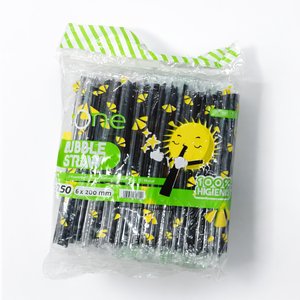 250 pcs Higienic Individually <b>Plastic</b>-Wrapped PP Polypropylene <b>Plastic</b> <b>Straw</b> 6 mm Diameter 210 mm Length made in Indonesia - Product Image 1