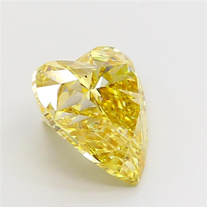 Magnifique diamant jaune taille cœur de 5 carats, diamant fantaisie coloré brillant, diamant non monté pour un chef-d'œuvre de joaillerie de luxe sur mesure - Product Image 4