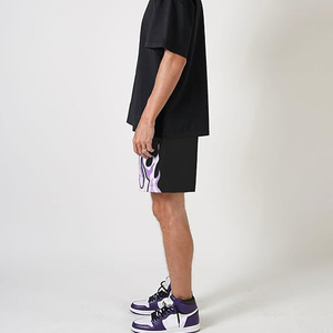 กางเกงบาสเก็ตบอลชายผ้าตาข่าย มีกระเป๋าข้าง เอวยางยืด มีเชือกผูก  แบบพิมพ์ลาย 3 มิติ  รับผลิตแบบ OEM ODM ขายส่ง - Product Image 3