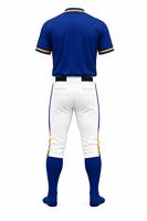 Ensemble uniforme de baseball haut de gamme à manches courtes et boutons, personnalisable pour équipe, respirant, anti-humidité, vêtements de sport athlétiques