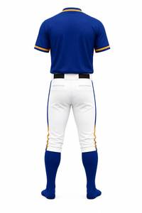 Premium Full Button Short Sleeve Baseball Jersey Uniform Set Custom Teamwear Breathable Moisture Wicking Athletic <b>Sports</b> <b>Apparel</b> - Product Image 6