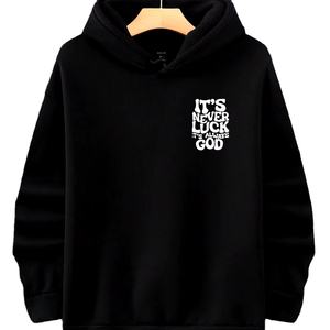 Pull à capuche imprimé personnalisé tendance pour hommes en tissu respirant et confortable en polaire de coton/polyester - Product Image 1