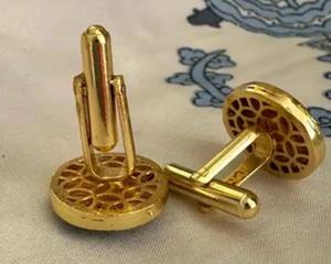 Boutons de manchette personnalisés de luxe pour hommes |   Boutons de manchette en acier inoxydable et argent sterling 925 |   Bijoux de manchette pour chemise de mariage en gros - Product Image 4