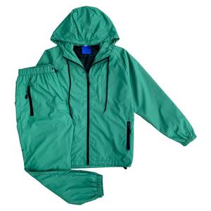 Ensemble de survêtement coupe-vent en nylon léger et imperméable personnalisé pour la course à pied avec fermeture éclair – Vente en gros - Product Image 4
