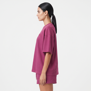 Trending <b>Twin</b> <b>Set</b> for Women Oversized Printed T-Shirt and Shorts Lightweight Summer Sportswear - Product Image 3