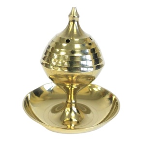 Brûleur d'encens en laiton pour temple, support portable pour bâtonnets d'encens, brûleur d'encens en laiton inoxydable à prix abordables - Product Image 1